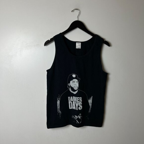 Ice Cube Darker Days Rap Tank Top Vintage Y2K Extra Small XS Black Graphic - Picture 7 of 10